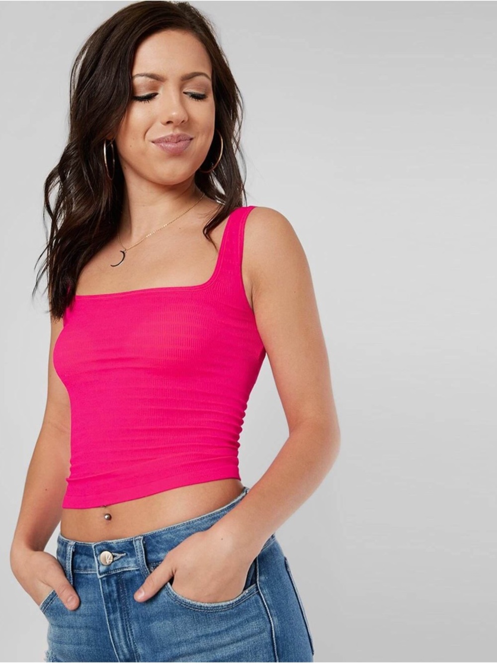 Free People Square One Seamless Tank Top